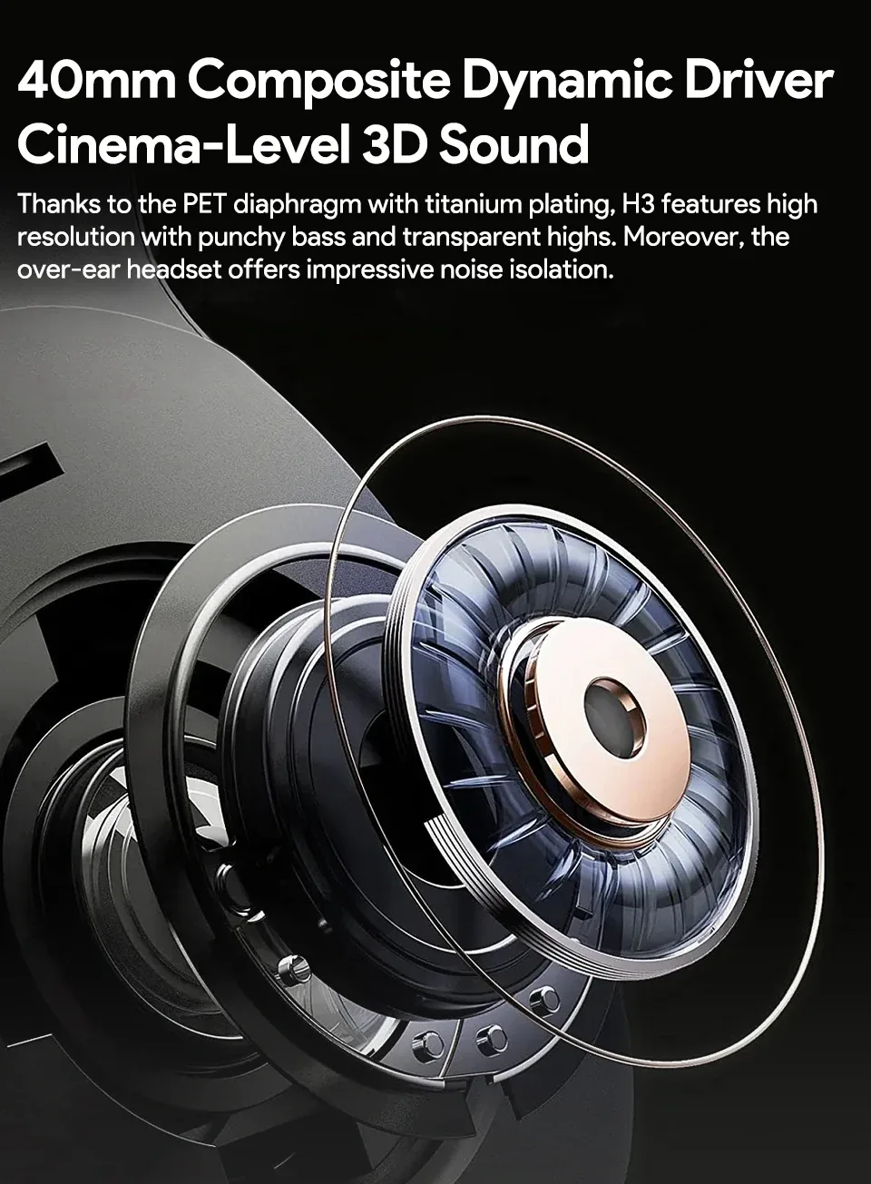 QCY H3 Hybrid ANC Wireless Headphones 4