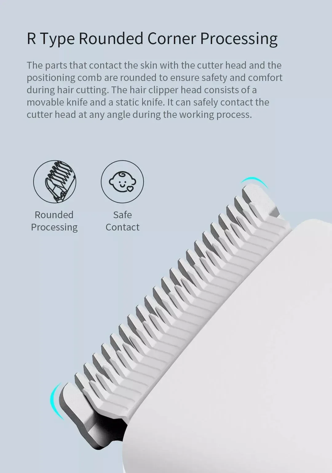 Xiaomi ENCHEN Boost USB Electric Hair Clipper Two Speed Ceramic Cutter Hair Fast Charging Hair Trimmer Children Hair Clipper 6
