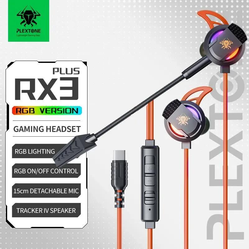 Plextone RX3 PLUS Type-C Wired Gaming Earphone 1
