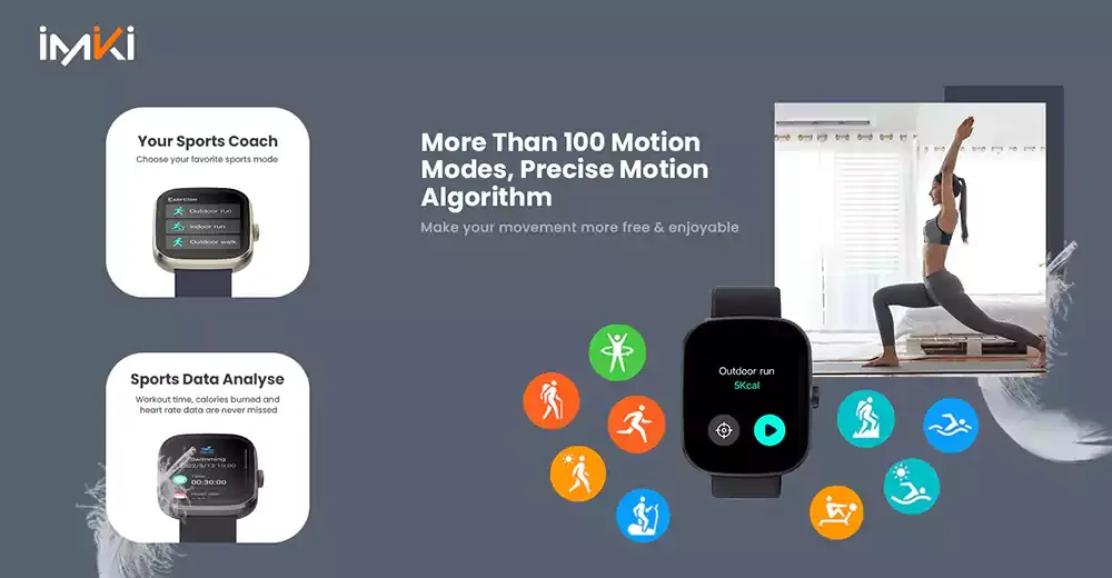 IMIKI Frame 2 Lite BT calling Smart Watch