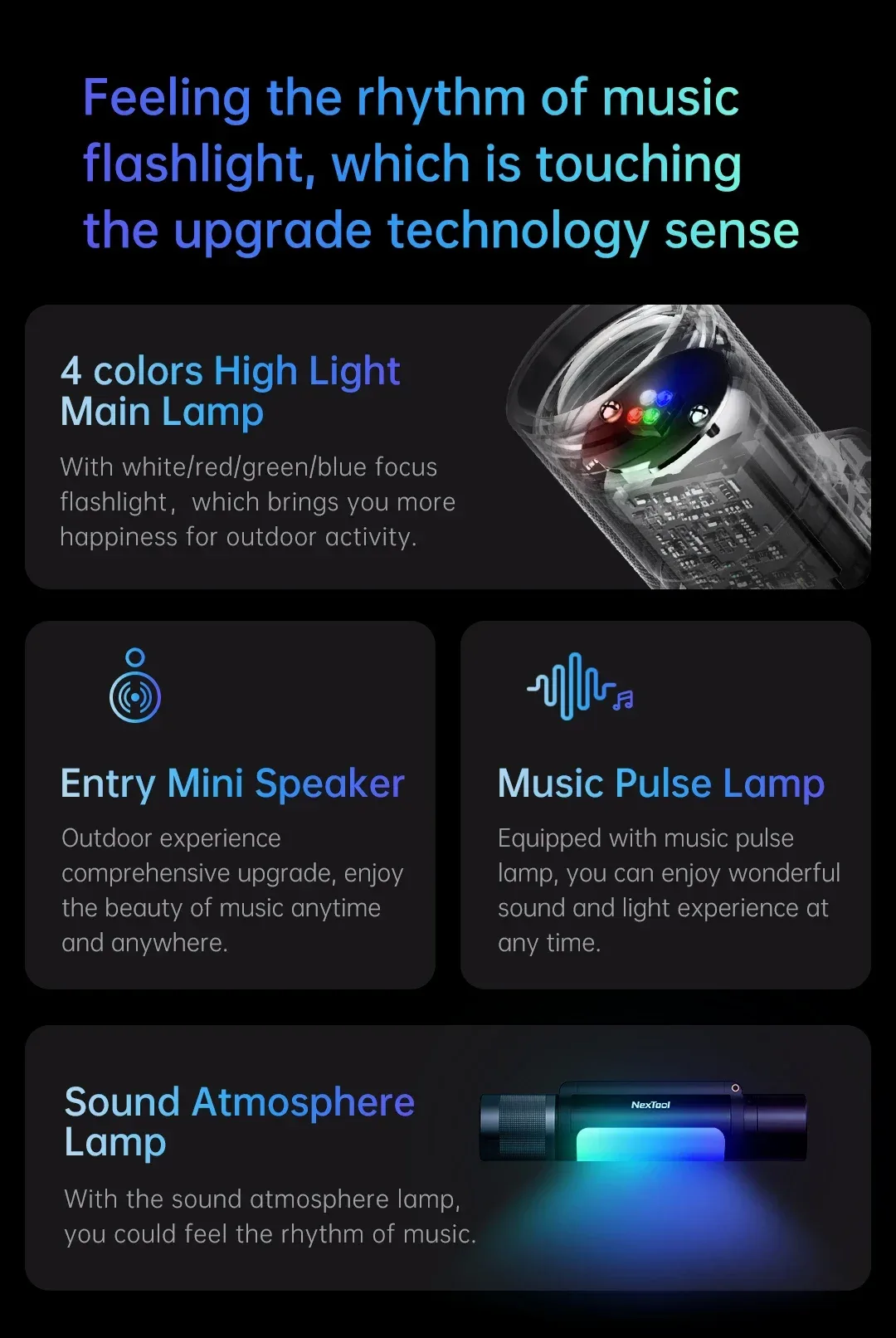 Xiaomi NexTool (NE20161) Outdoor 12 in1 Thunder Music Flashlight 3