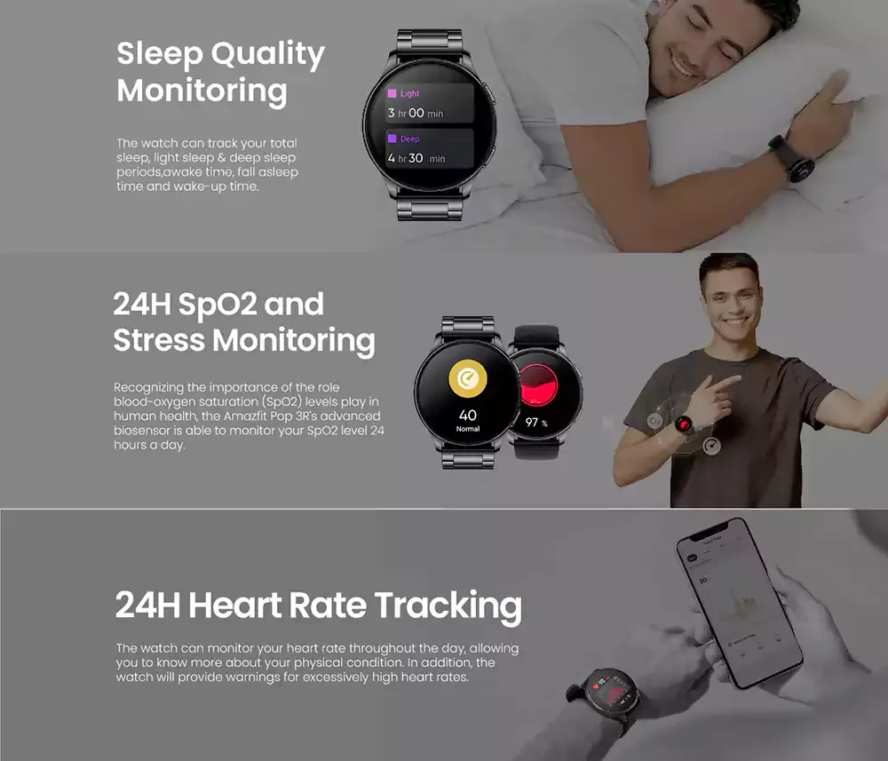 Amazfit Pop 3R Bluetooth Calling Smartwatch 3