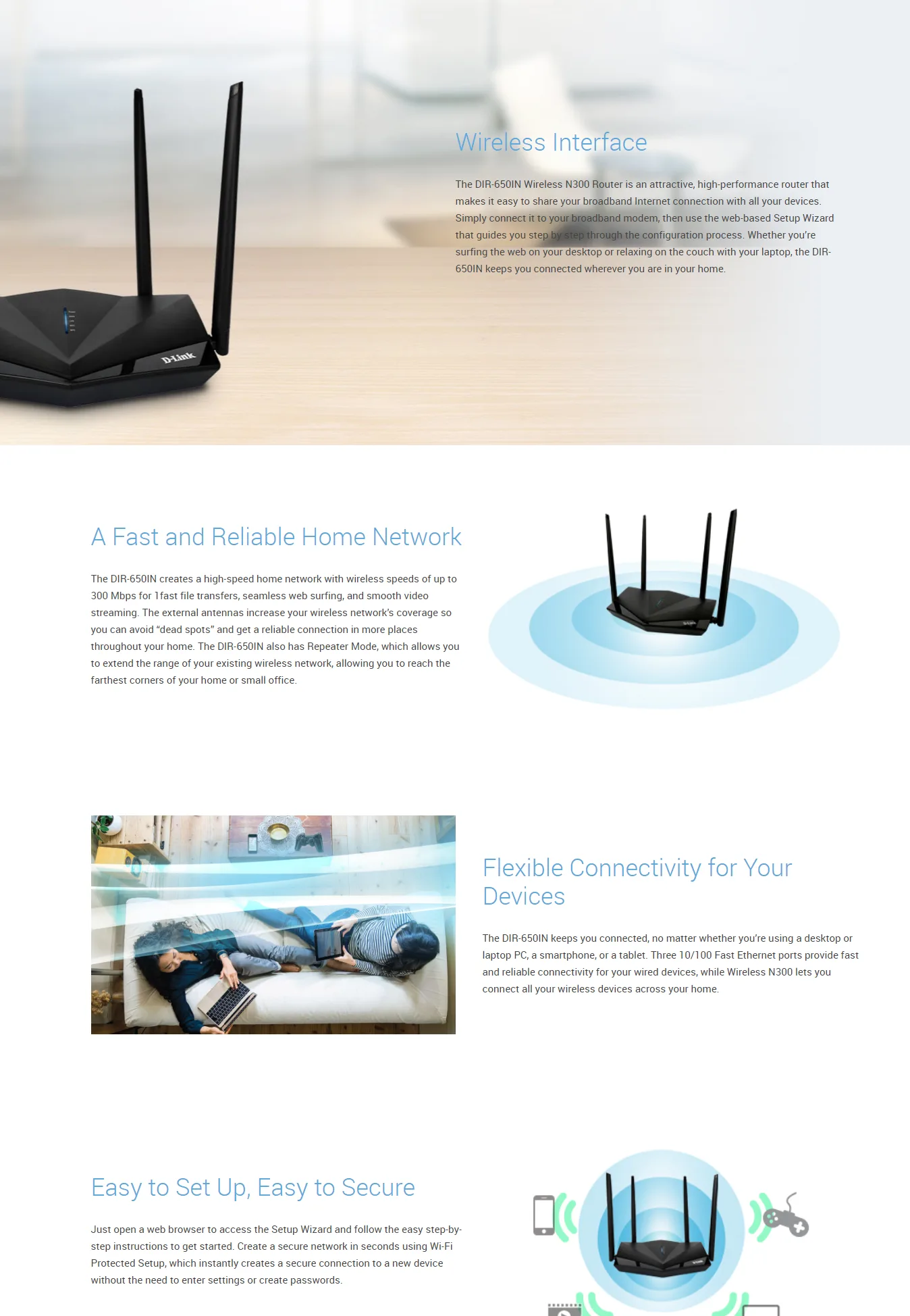 D-Link DIR-650IN Wireless N300 Router