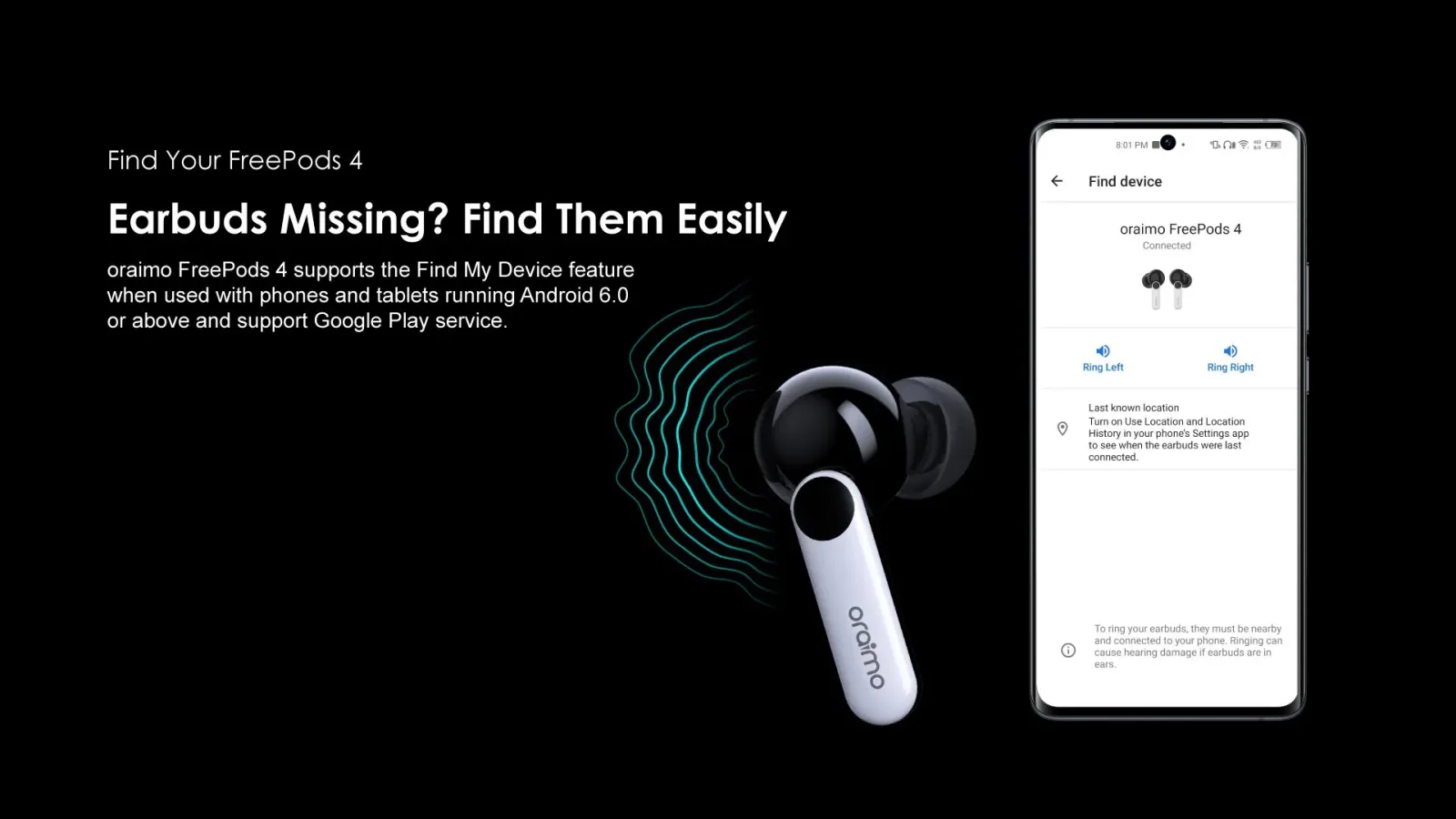 oraimo FreePods 4 Active Noise Cancellation