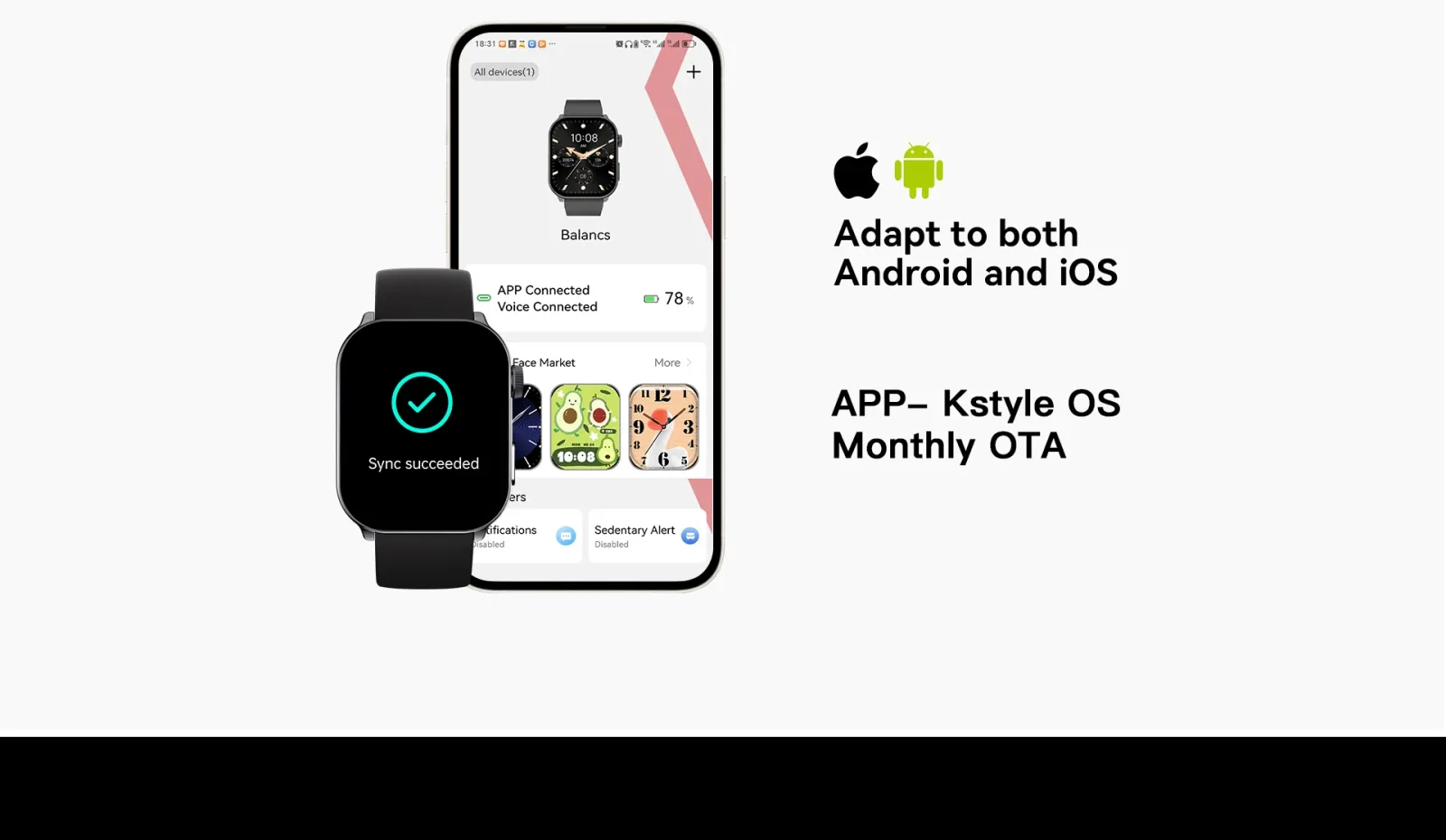 Kieslect Balance D1 Smart Watch – Smart Lifestyle, Balanced Performance