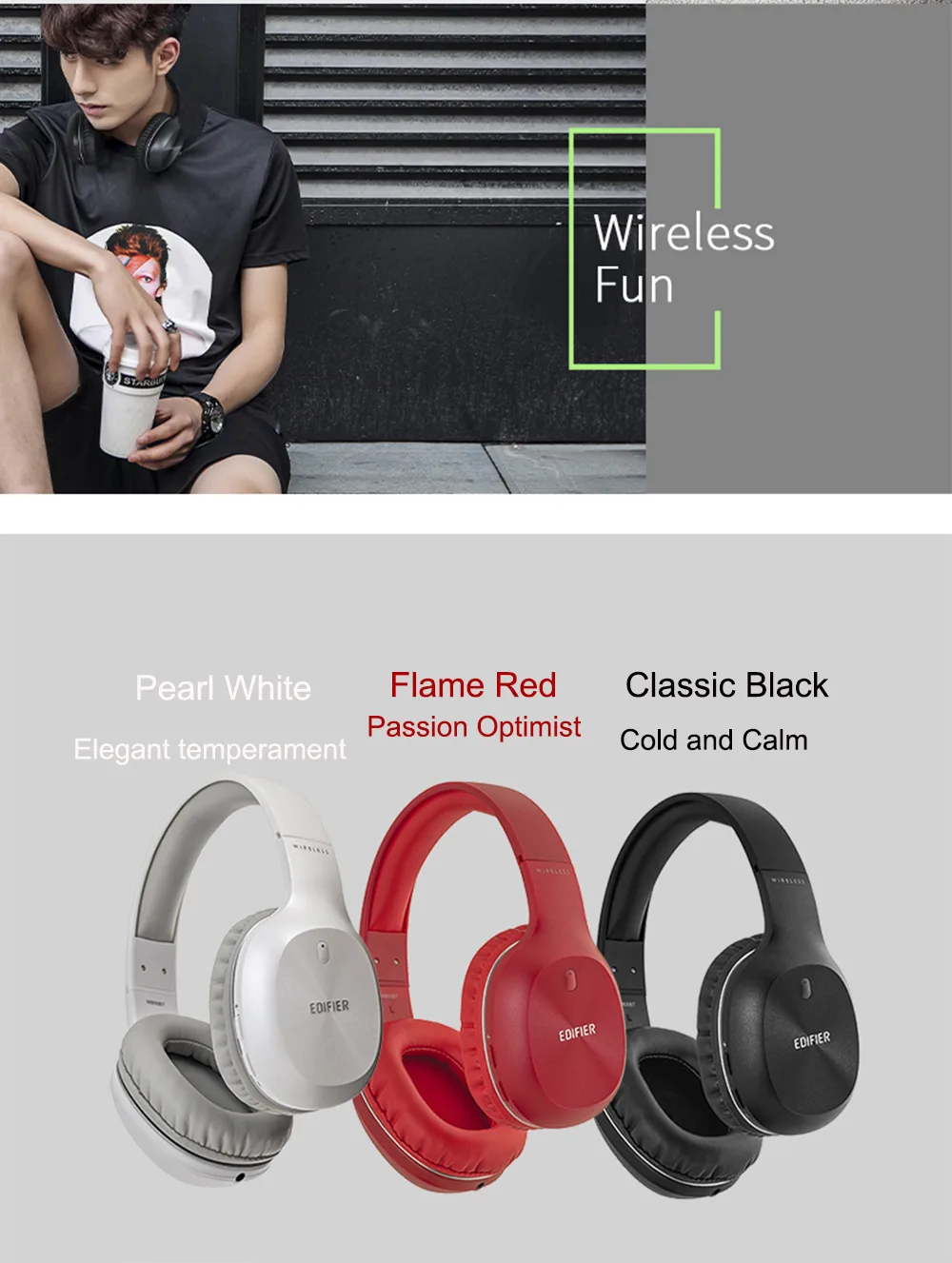 Edifier W800BT Plus Wireless Bluetooth Headphone
