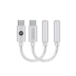 JCALLY JM12 Type C to 3.5mm HiFi DAC Chip Audio Adapter - Audio Equipment | Gadget Monkey BD